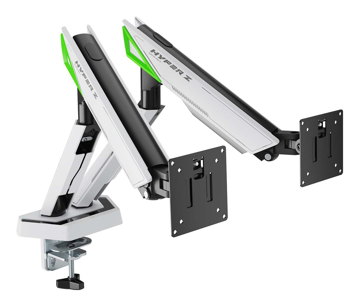 Suporte para mesa de jogos com contrapeso para 2 monitores Aisens DT38TSR-345/ giratório/ inclinável/ até 16kg