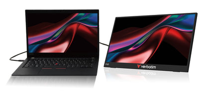 VERBATIM Monitor Portátil de Luz Tátil de 15,6" / Full HD / Multimédia / Preto