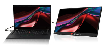 Monitor Portátil Verbatim Non-Touch Light 15.6"/ Full HD/ Multimedia/ preto