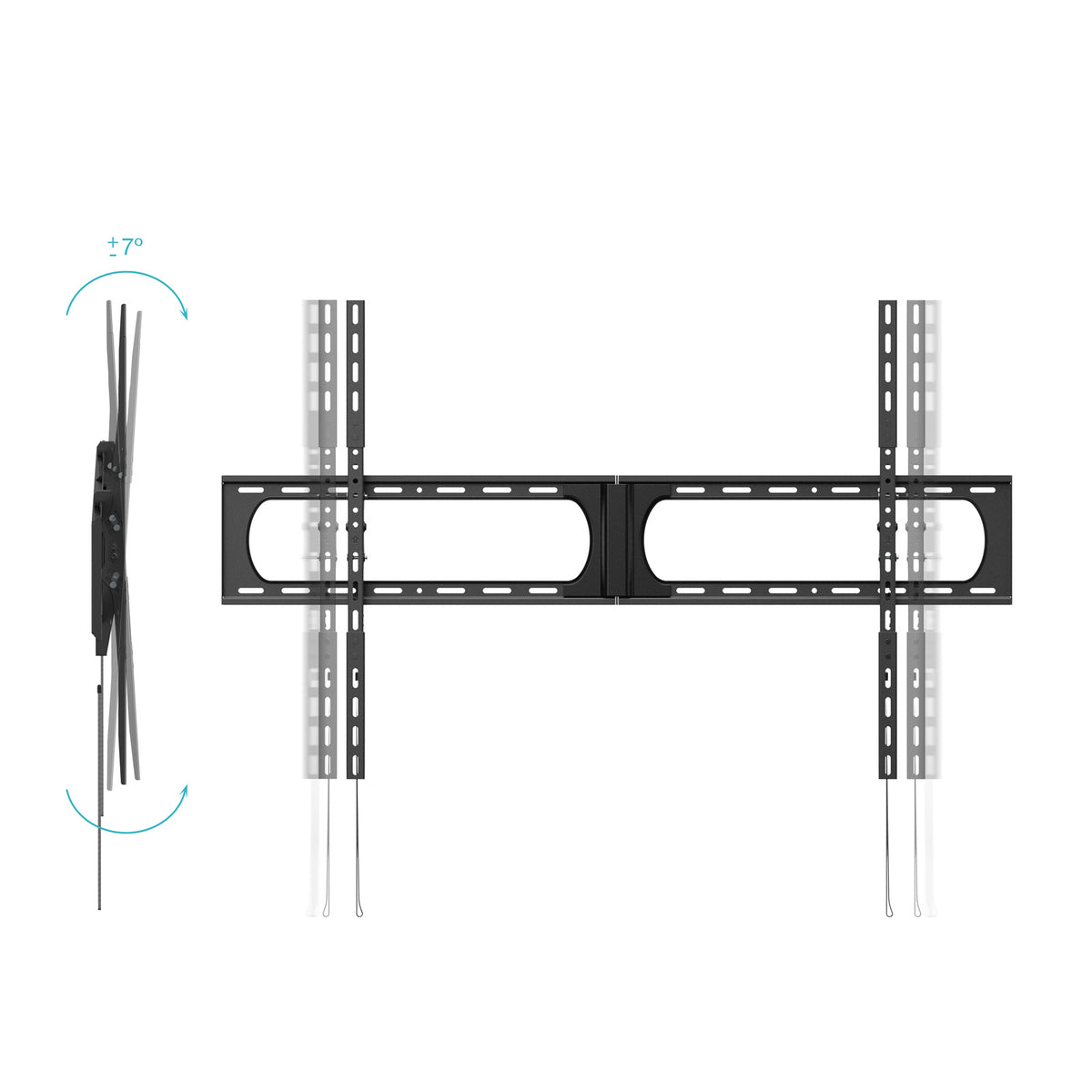 Suporte TV Tooq LP3710T-B Inclinable Parede 37"-140" - imagem 3