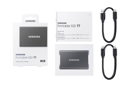 Disco SSD Samsung External T7 1TB / MU-PC1T0T/WW cinzento - imagem 12