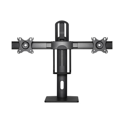 Suporte de secretária com contrapeso para 2 monitores Aisens DT27TSR-065/ Giratório/ Inclinação/ Amarração 6kg