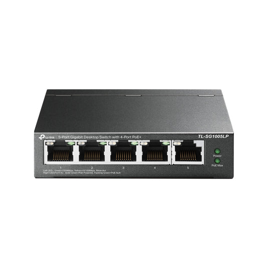 Switch de Rede TP-Link TL-SG1005LP 5xGb (4xPoE+)