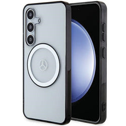 Capa hardcase transparente logo impresso MagSafe Galaxy S24 –