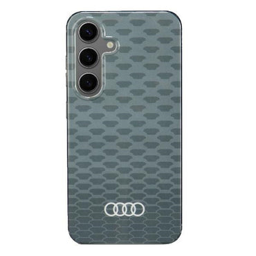 Capa rígida Audi com MagSafe e padrão costura IML para S24 S921, cinza