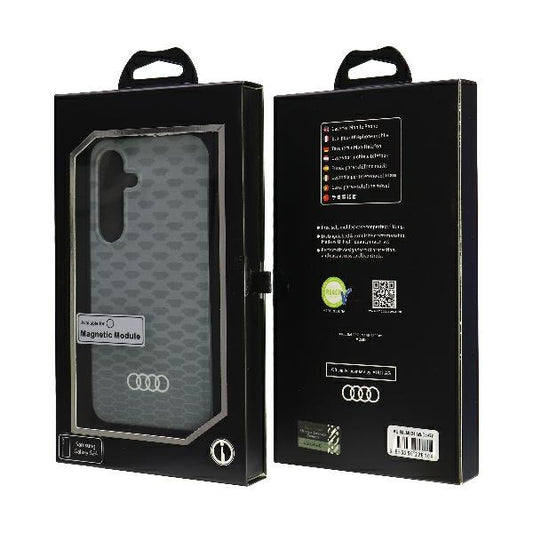 Capa rígida Audi com MagSafe e padrão costura IML para S24 S921, cinza