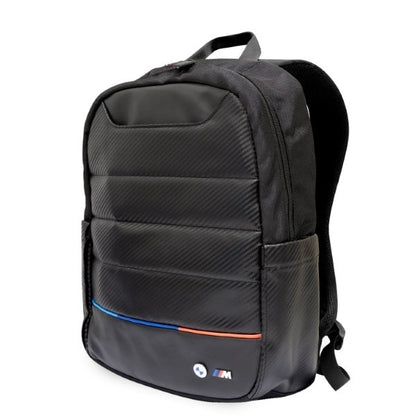 MOCHILA BMW Carbono&Nylon Tricolor 16" - PRETO