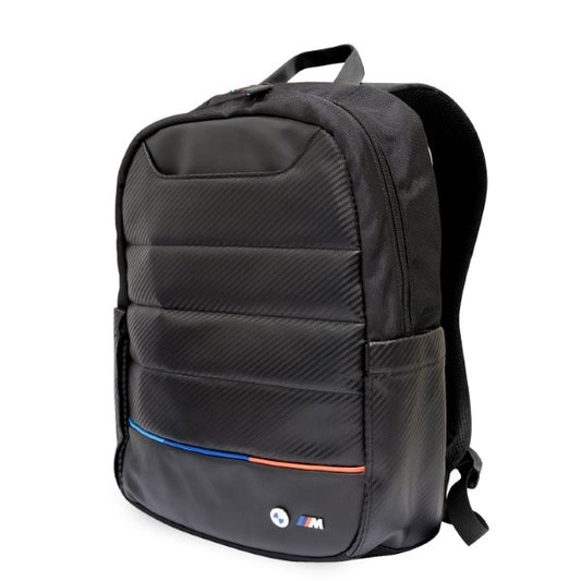 MOCHILA BMW Carbono&Nylon Tricolor 16" - PRETO