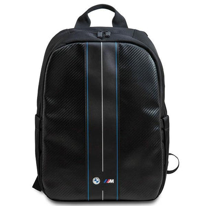 MOCHILA BMW BMBP15COMSCAKL 16" PRETO/black Carbono Riscas Azuis