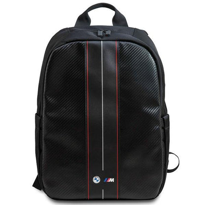 MOCHILA BMW BMBP15COMSCAKR 16" PRETO/black Carbono Riscas Vermelhas