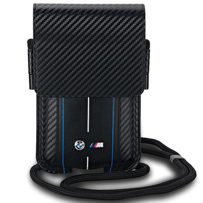 SACO BMW BMPSP15XMSCAKL Bolsa Carteira PRETO/black Carbono Riscas Azuis