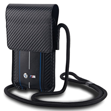 SACO BMW BMPSP15XMSCAKL Bolsa Carteira PRETO/black Carbono Riscas Azuis