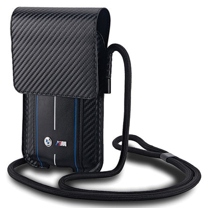 SACO BMW BMPSP15XMSCAKL Bolsa Carteira PRETO/black Carbono Riscas Azuis