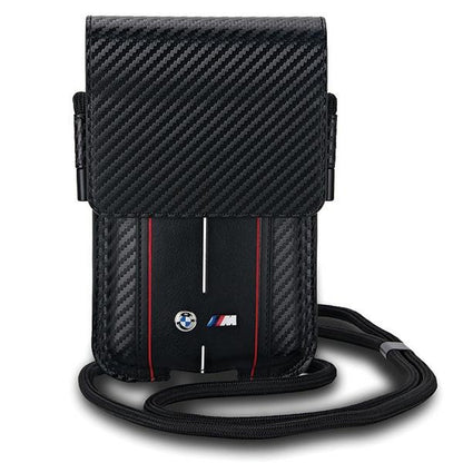 SACO BMW BMPSP15XMSCAKR Bolsa Carteira PRETO/black Carbono Riscas Vermelhas