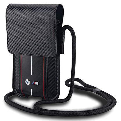SACO BMW BMPSP15XMSCAKR Bolsa Carteira PRETO/black Carbono Riscas Vermelhas