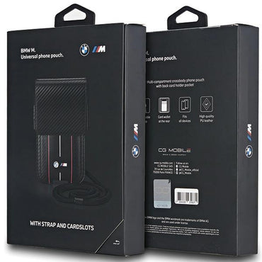 SACO BMW BMPSP15XMSCAKR Bolsa Carteira PRETO/black Carbono Riscas Vermelhas