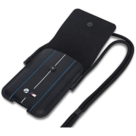 SACO BMW Phone Pouch Riscas Azuis PRETO