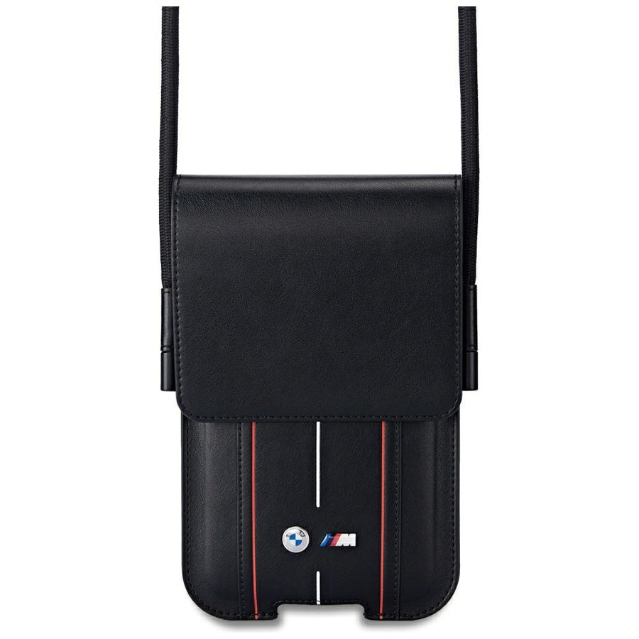 SACO BMW Phone Pouch Riscas Vermelhas PRETO