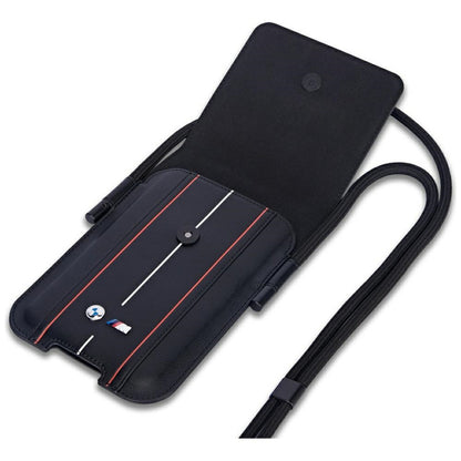 SACO BMW Phone Pouch Riscas Vermelhas PRETO