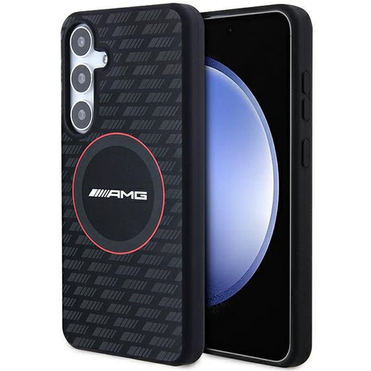 Capa hardcase silicone padrão carbono MagSafe Galaxy S24+ – Preta