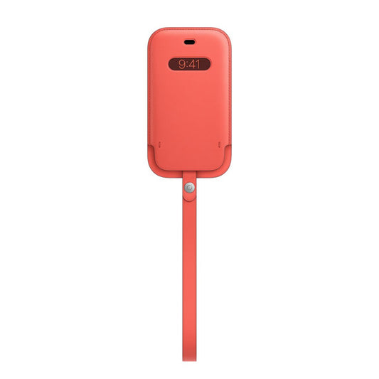 Capa tipo sleeve de pele Apple MHMN3ZM/A para iPhone 12 Mini - Cítrico Rosa (Pink Citrus)