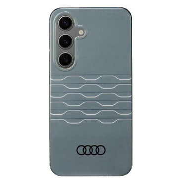 Capa rígida Audi com padrão geométrico IML para S24 S921, cinza