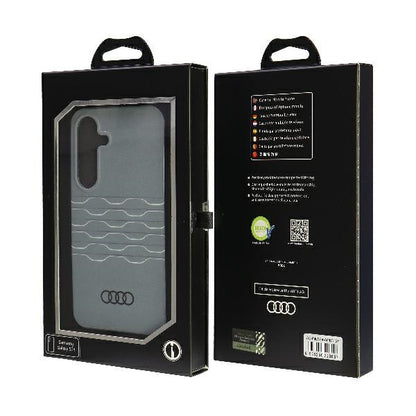 Capa rígida Audi com padrão geométrico IML para S24 S921, cinza