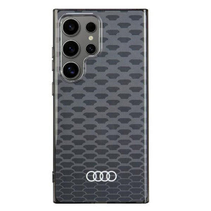 Capa rígida Audi com MagSafe e padrão costura IML para S24 Ultra S928, preto