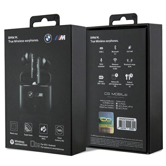 Auscultadores Bluetooth TWS BMW M – Edição Metal M