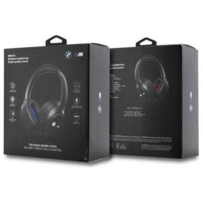 Auscultadores Bluetooth BMW ANC – Preto, Logótipos Metálicos