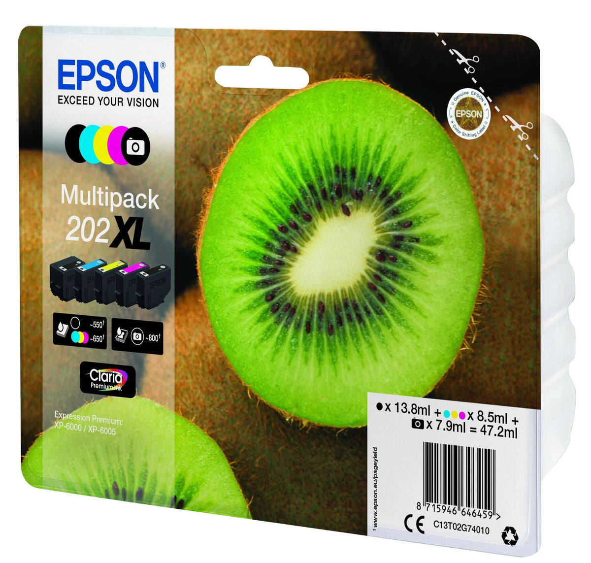 Epson Ink 202XL / C13T02G74010 BK,PBK,C,M,e XL - imagem 4
