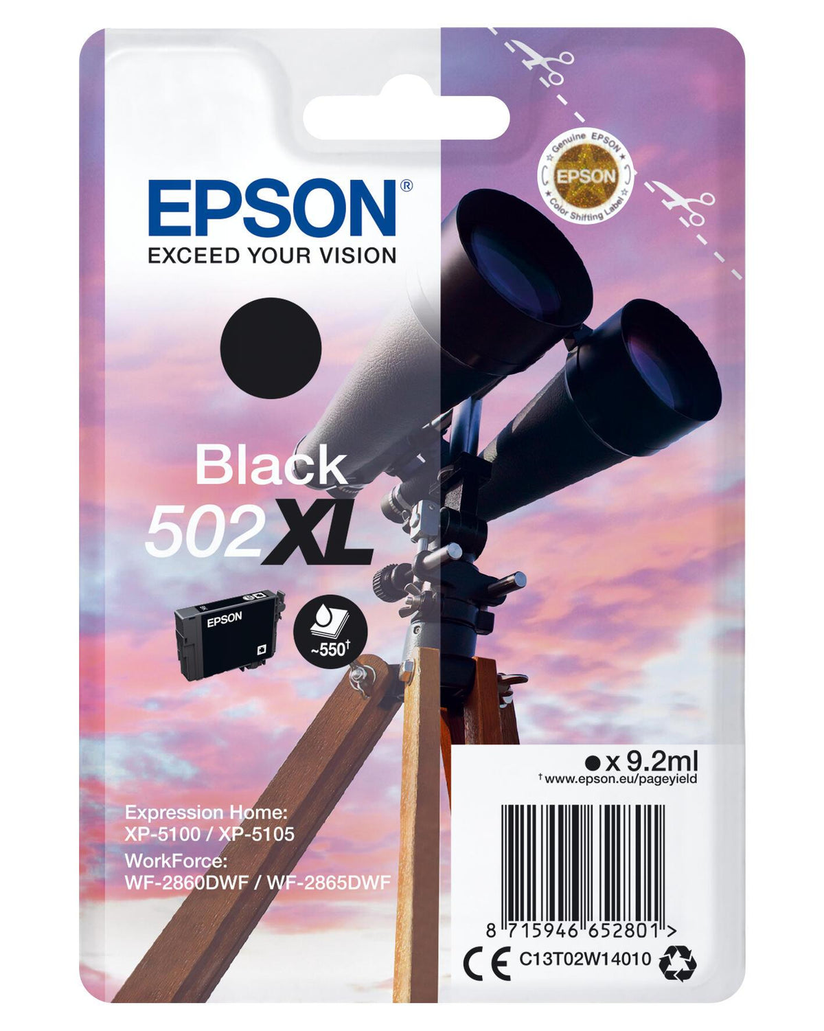 Epson Ink 502XL / C13T02W14010 preto Standard - imagem 2
