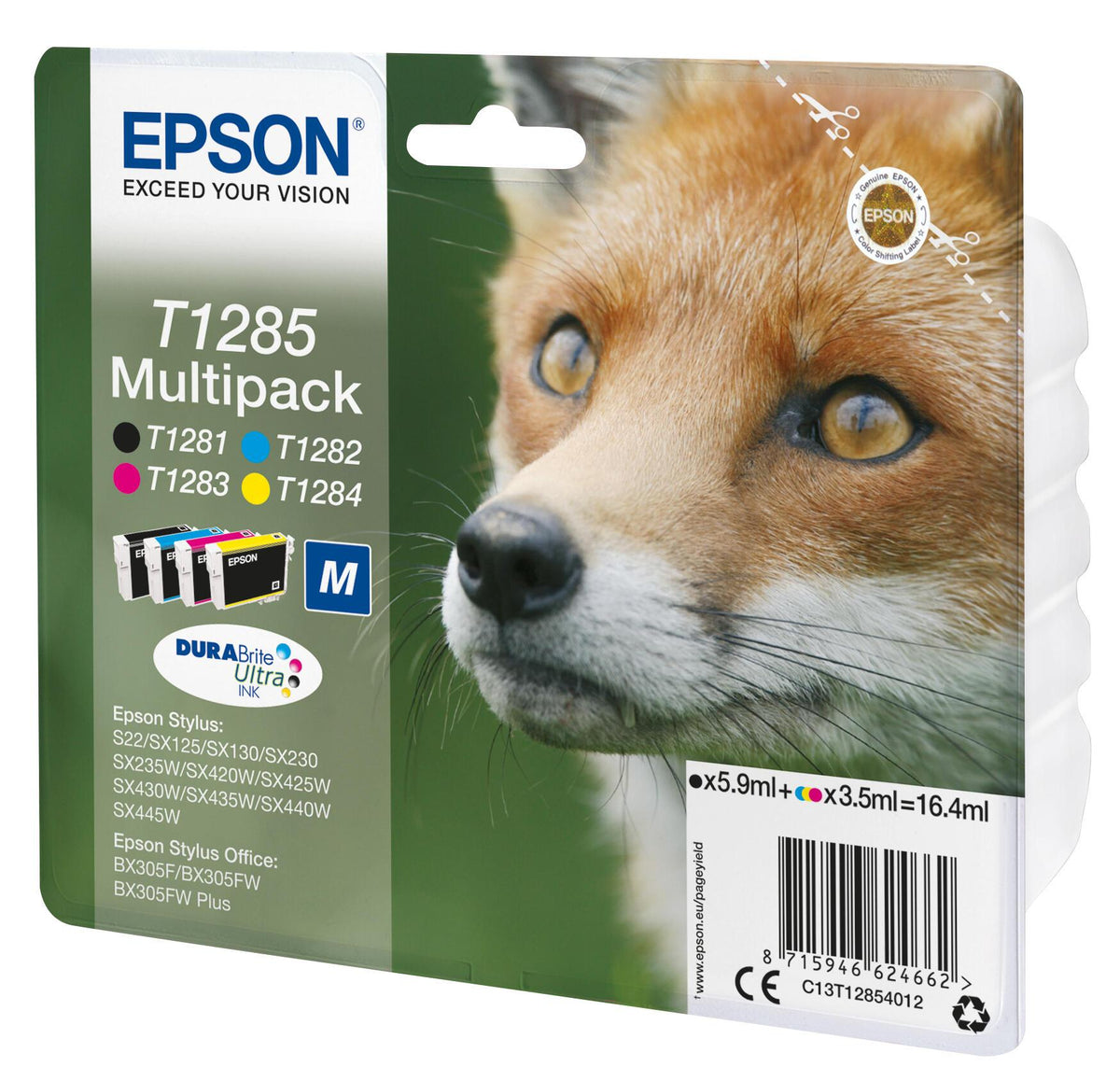 Epson Ink T1285 / C13T12854012 BK,C,M,e Multipack - imagem 3
