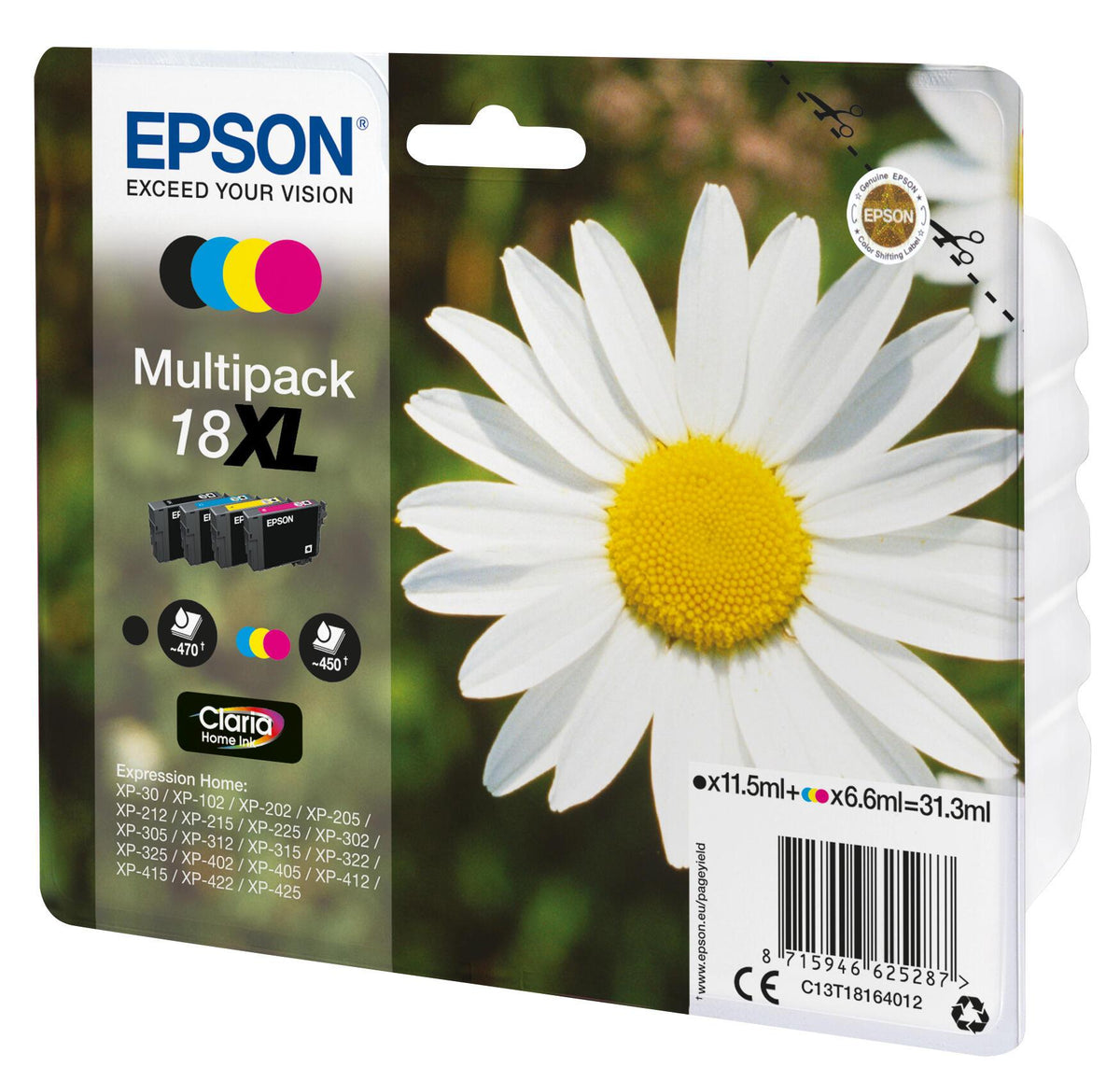 Epson Ink 18XL / C13T18164012 BK,C,M,e XL Multipack - imagem 3