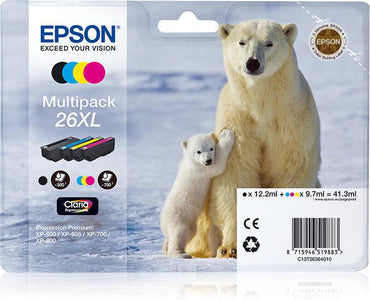 Epson Ink 26XL / C13T26364010 BK,C,M,e XL Multipack - imagem 2