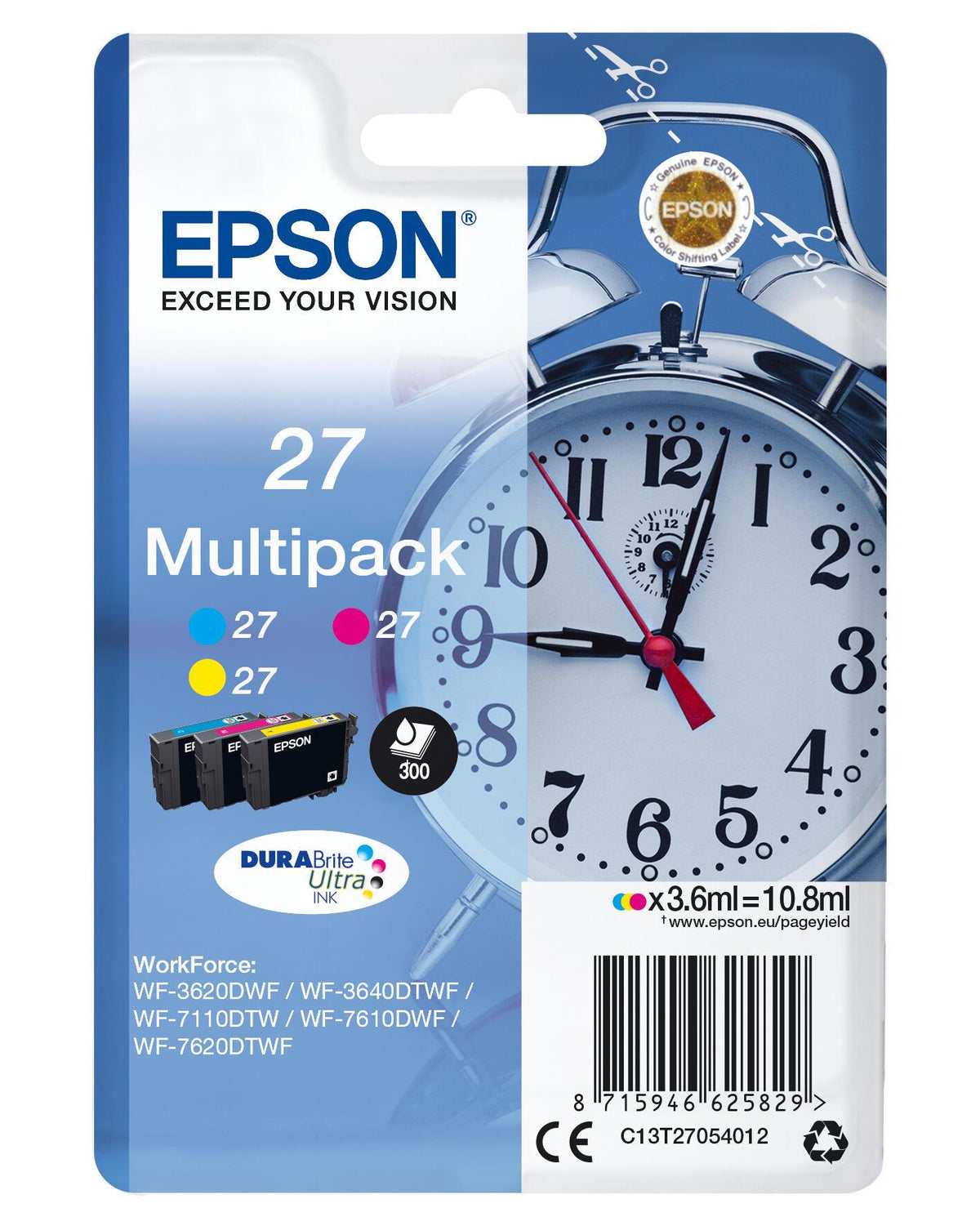 Epson Ink 27 / C13T27054012 C,M,e XL Multipack - imagem 2