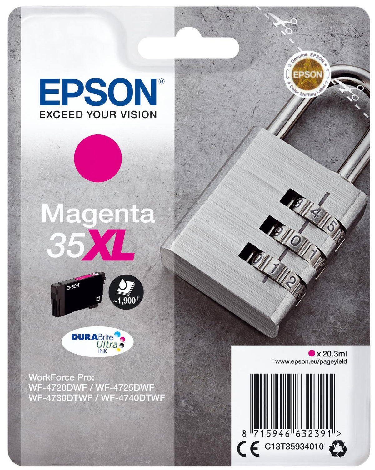 Epson Ink 35XL / C13T35934010 Magenta XL - imagem 2