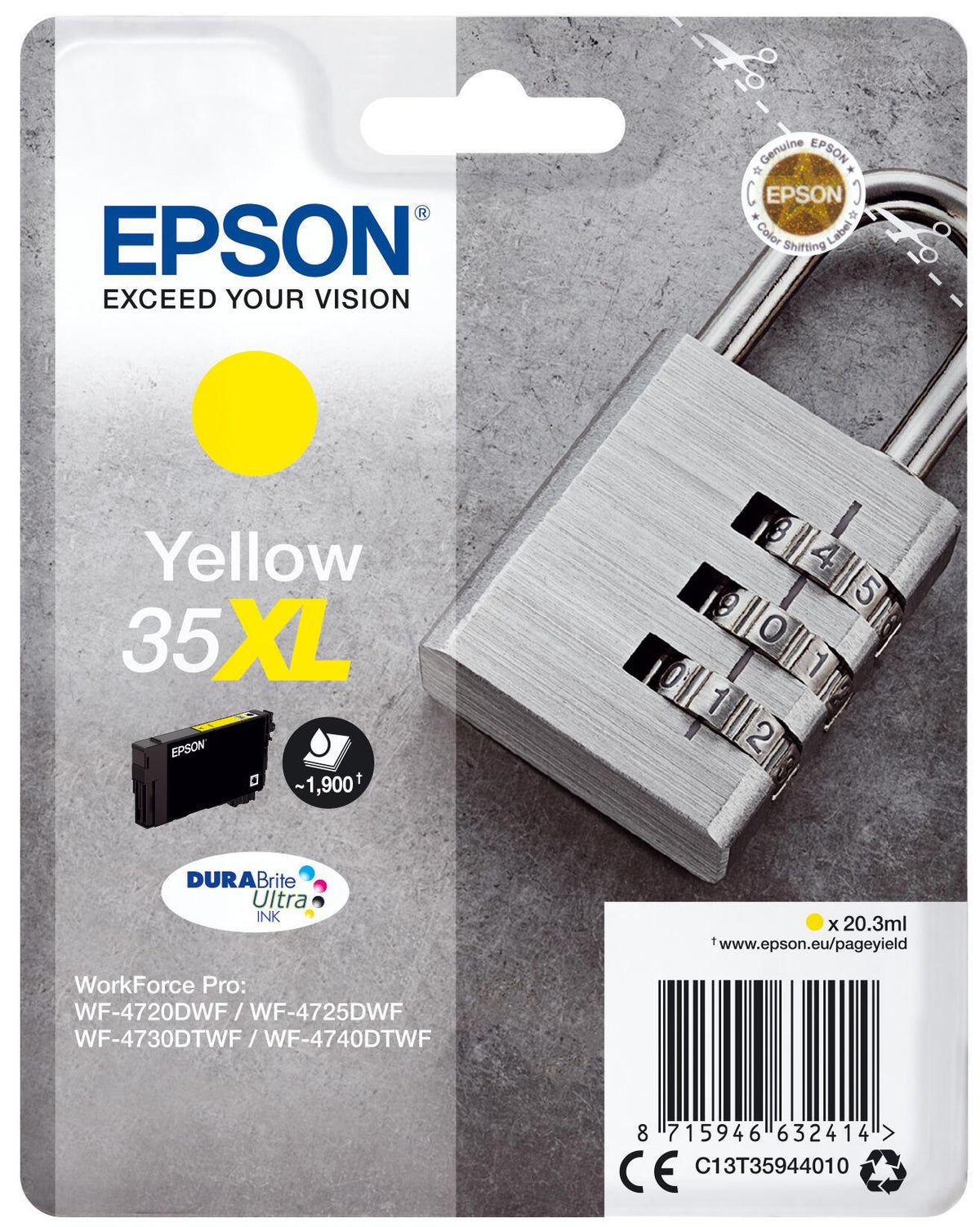 Epson Ink 35XL / C13T35944010 amarelo XL - imagem 2