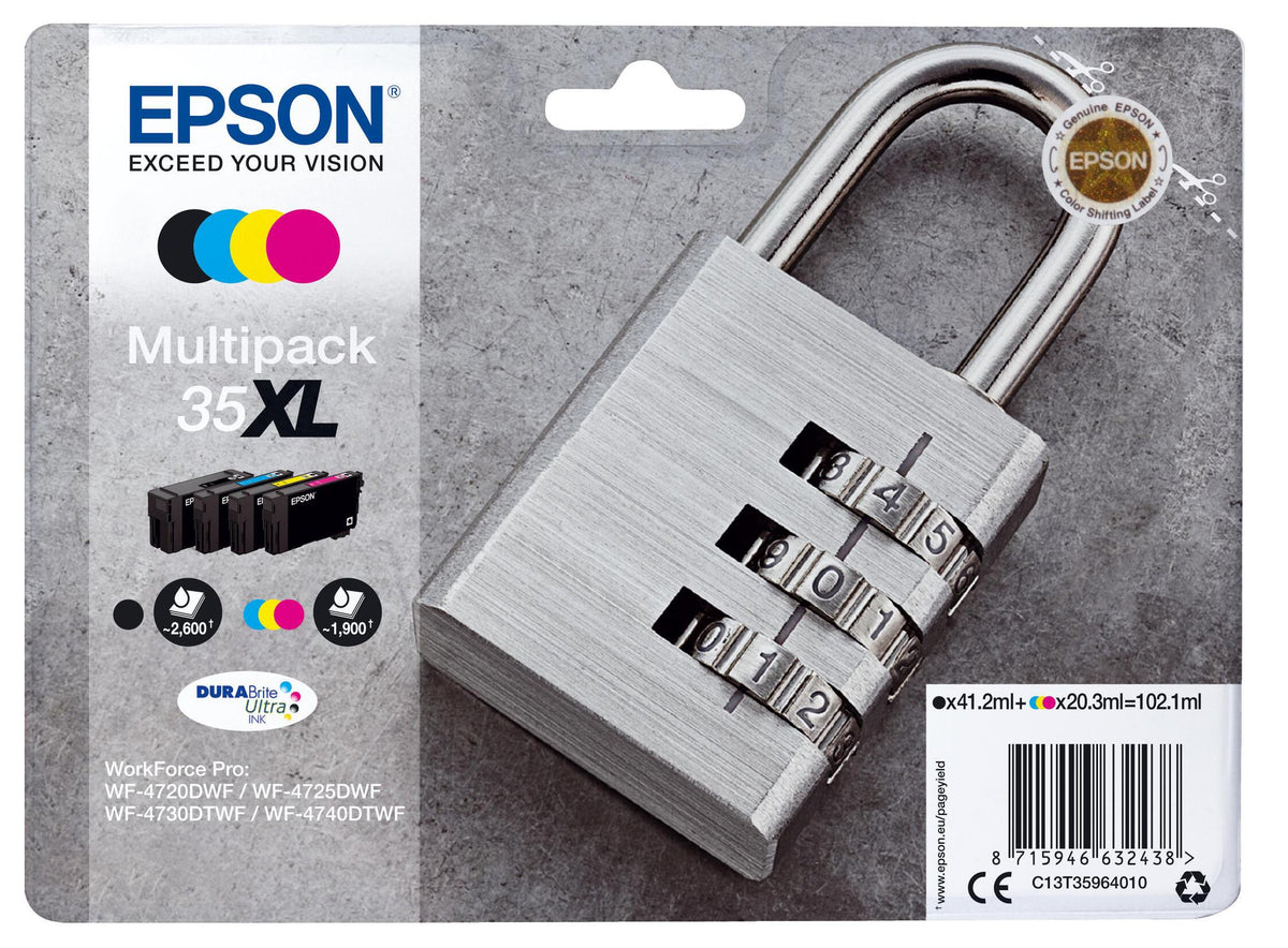 Epson Ink 35XL / C13T35964010 BK,C,M,e XL Multipack - imagem 2
