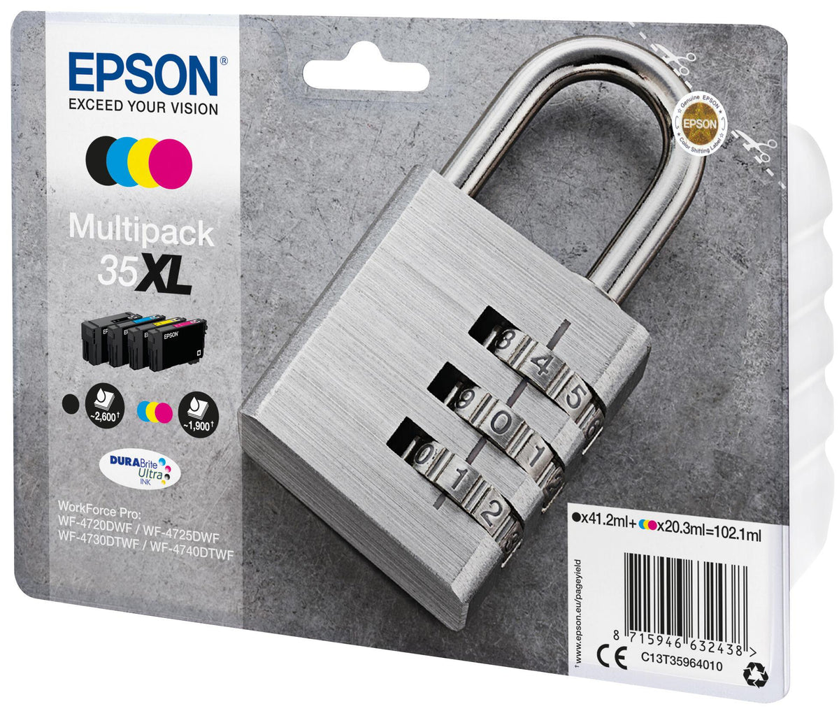 Epson Ink 35XL / C13T35964010 BK,C,M,e XL Multipack - imagem 3