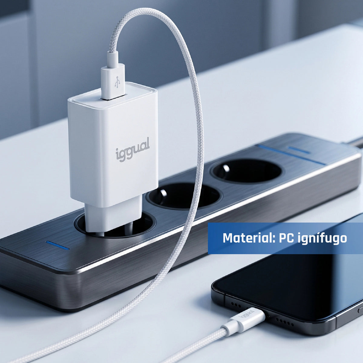 Carregador de Parede iggual 1xUSB-A 5V/2A (10W) - imagem 9