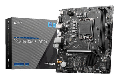 MSI Placa Base PRO H610M-E DDR4 mATX 1700