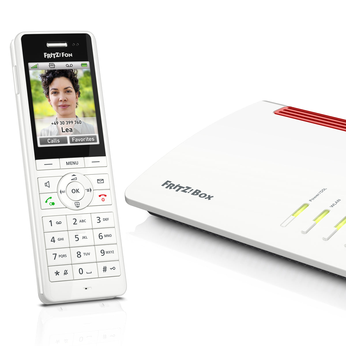 Telefone sem Fios FRITZ!Fon X6 Teléfono Sem Fios Branco 300 m - imagem 5