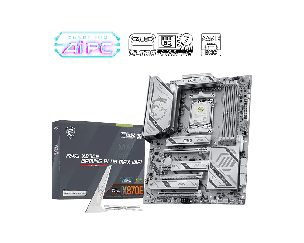 MSI Placa Base MAG X870E de jogos PLUS MAX WIFI ATX - imagem 2