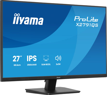 Monitor iiyama ProLite X2791QS / X2791QS-B1 preto - imagem 4