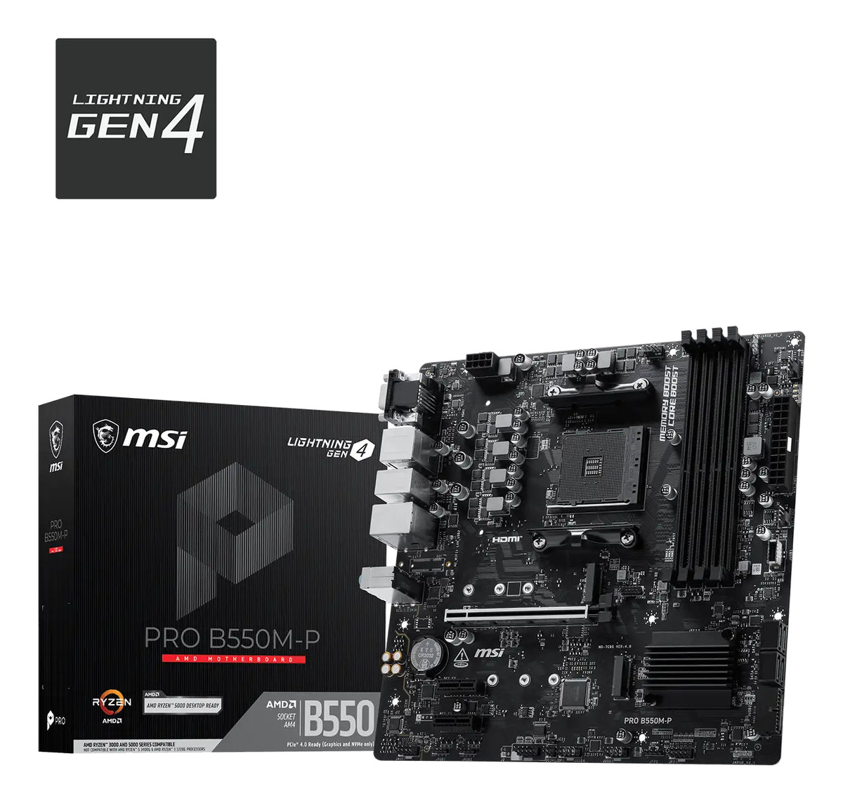 Placa-mãe MSI PRO B550M-P - Micro ATX