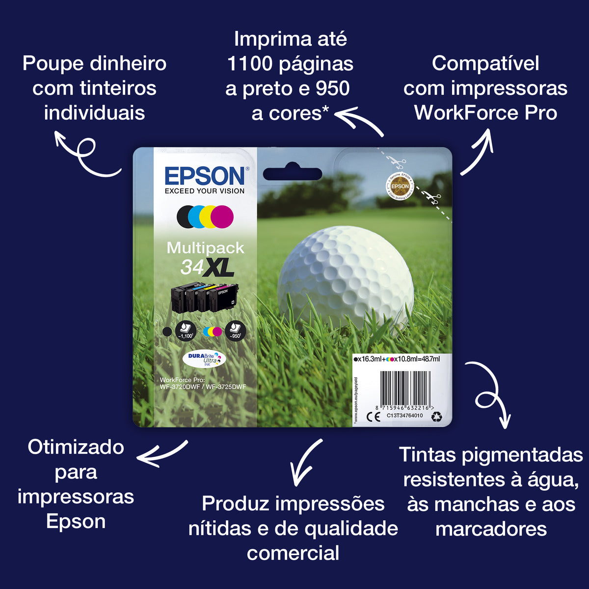 Epson Ink 34XL / C13T34714010 preto XL - imagem 5
