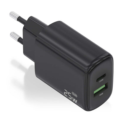 Aisens Carregador GaN 25W USB-C PD 3.0 USB-A QC3.0