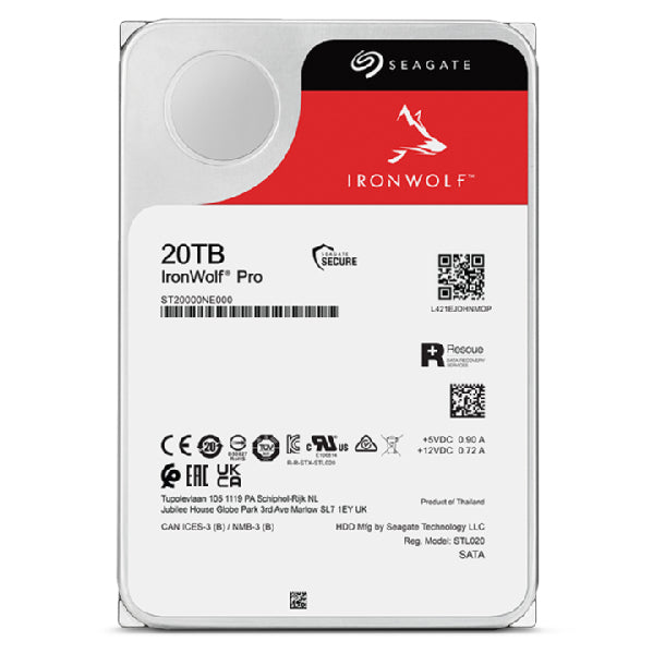 Disco rígido Seagate IronWolf Pro NAS ST20000NT001 20TB 3.5" SA - imagem 8