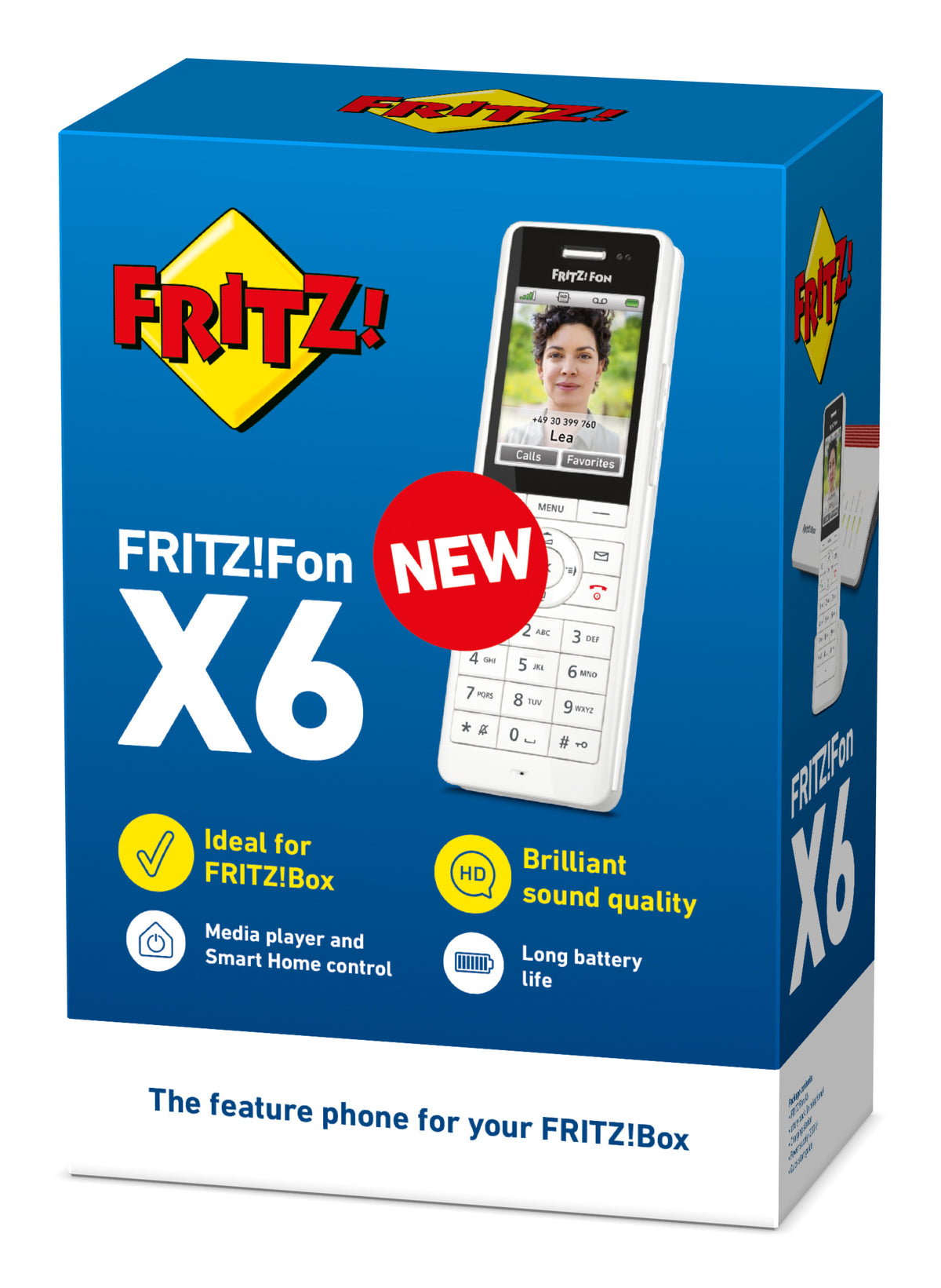 Telefone sem Fios FRITZ!Fon X6 Teléfono Sem Fios Branco 300 m - imagem 6